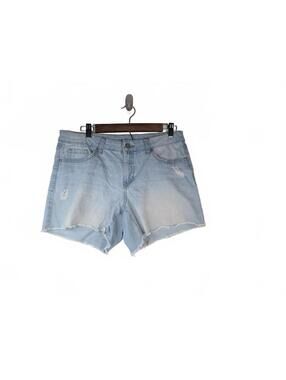 SoundStyle Light Wash Distressed Denim Cutoff Shorts Size 10